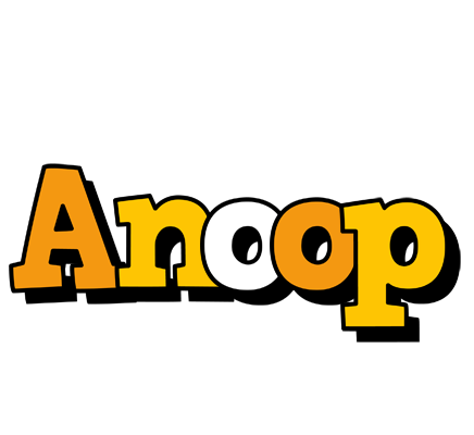 Anoop cartoon logo