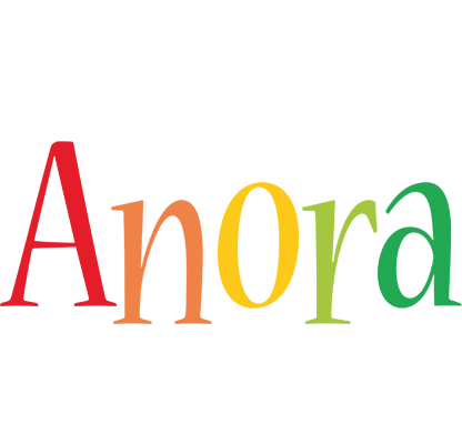 Anora birthday logo