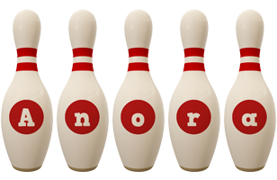 Anora bowling-pin logo