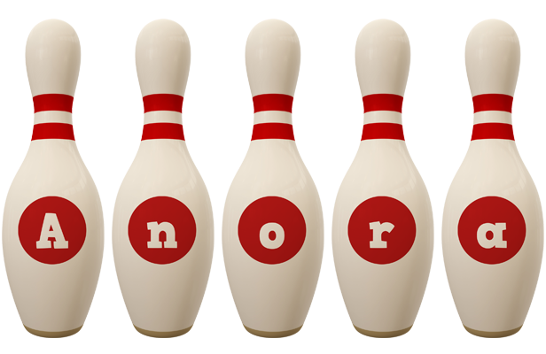 Anora bowling-pin logo