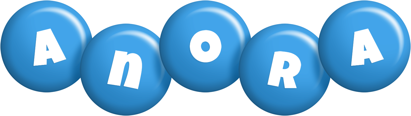 Anora candy-blue logo