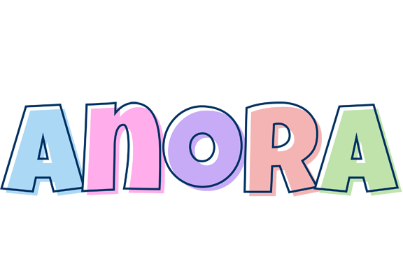 Anora pastel logo