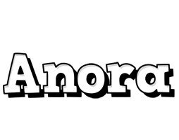 Anora snowing logo