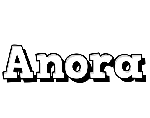 Anora snowing logo