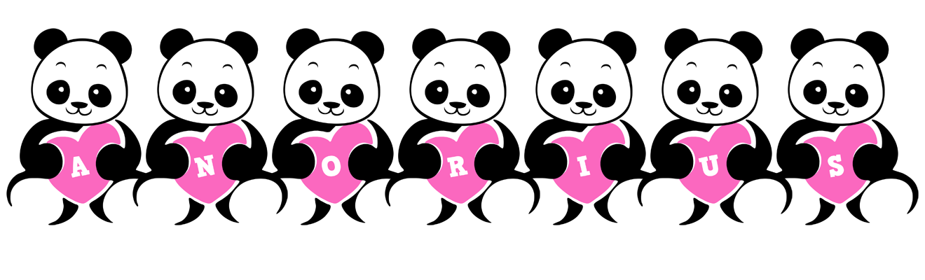 Anorius love-panda logo