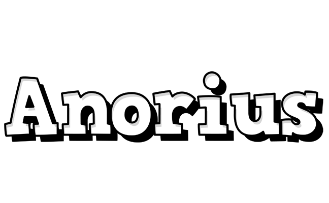Anorius snowing logo
