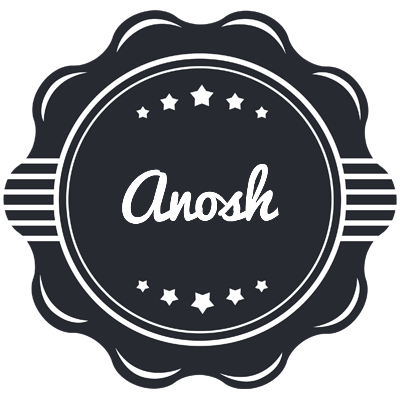 Anosh badge logo