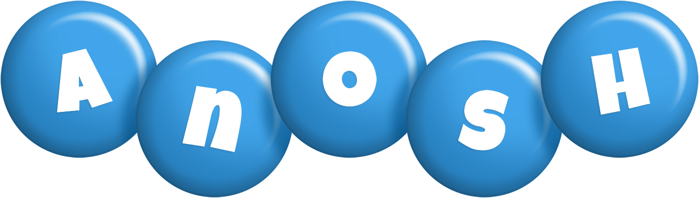 Anosh candy-blue logo