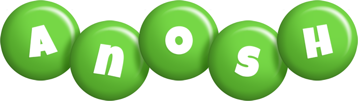 Anosh candy-green logo