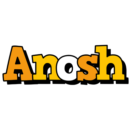 Anosh cartoon logo