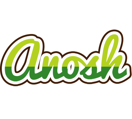 Anosh golfing logo