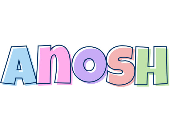 Anosh pastel logo
