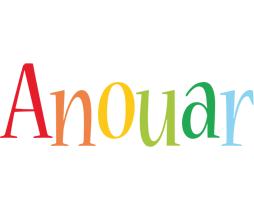 Anouar birthday logo