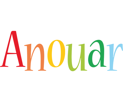 Anouar birthday logo