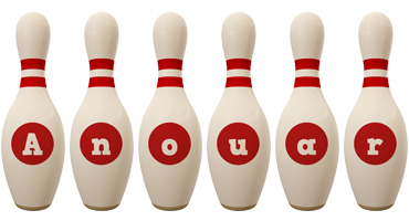 Anouar bowling-pin logo