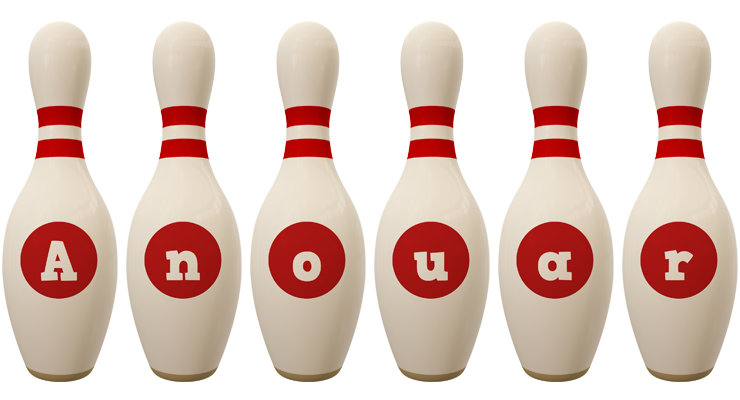 Anouar bowling-pin logo