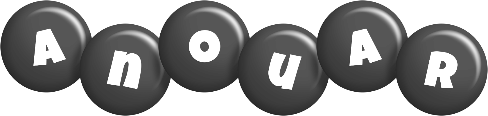 Anouar candy-black logo