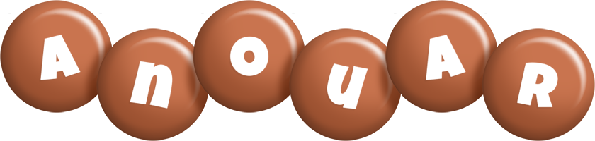 Anouar candy-brown logo