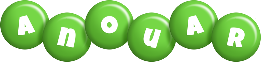 Anouar candy-green logo