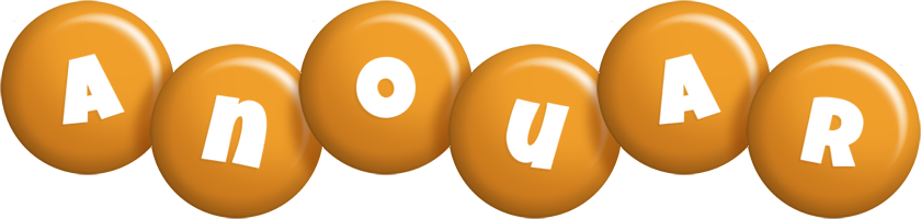 Anouar candy-orange logo