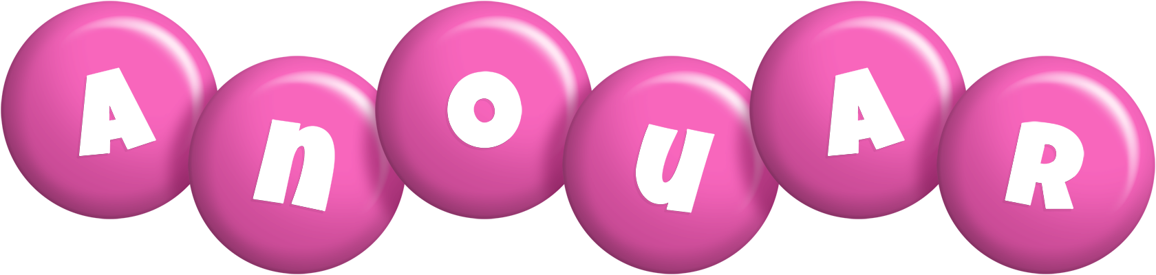 Anouar candy-pink logo