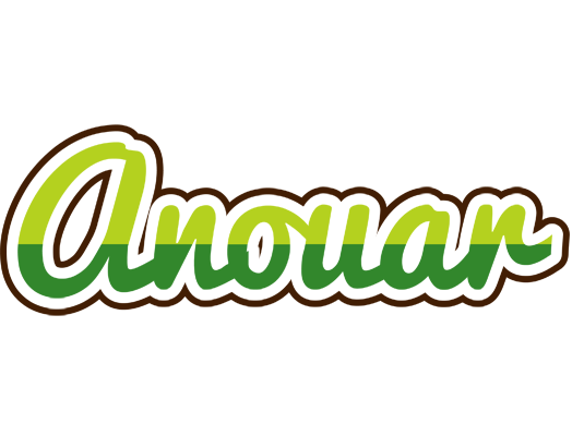 Anouar golfing logo