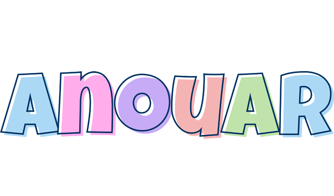 Anouar pastel logo