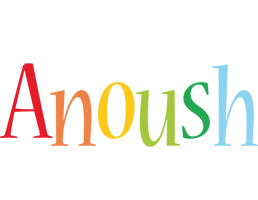 Anoush birthday logo