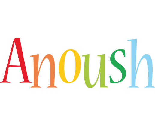 Anoush birthday logo
