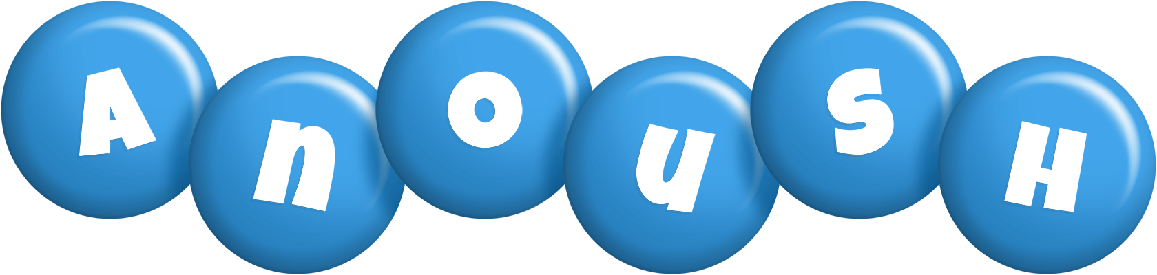 Anoush candy-blue logo