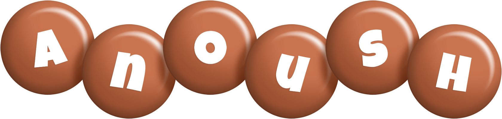 Anoush candy-brown logo
