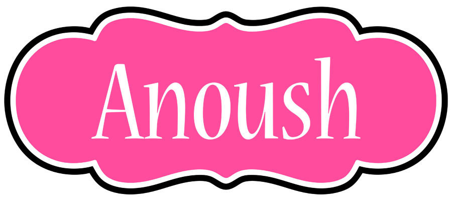 Anoush invitation logo