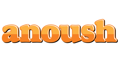 Anoush orange logo