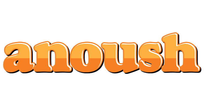 Anoush orange logo