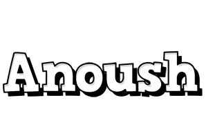 Anoush snowing logo