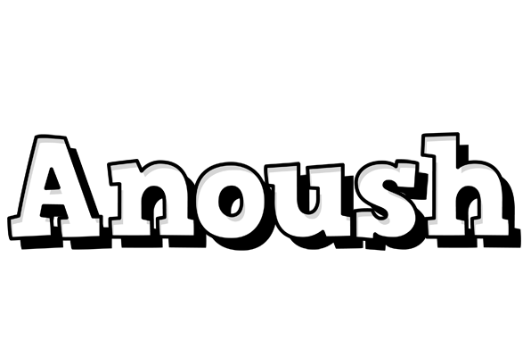 Anoush snowing logo