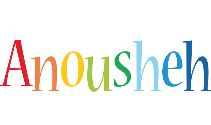 Anousheh birthday logo