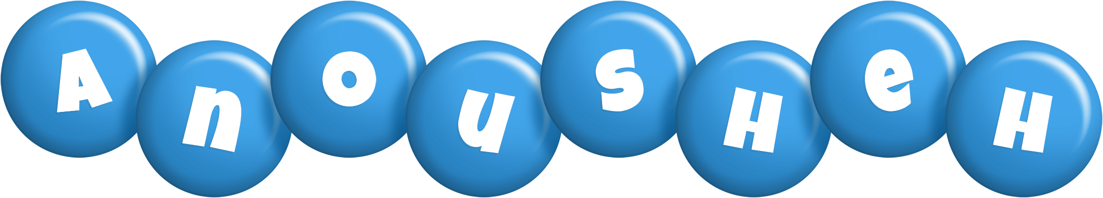 Anousheh candy-blue logo