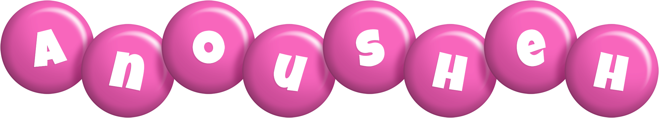 Anousheh candy-pink logo