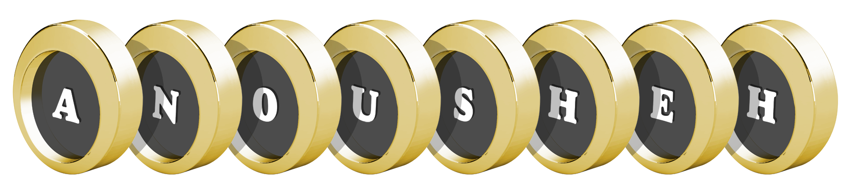 Anousheh gold logo