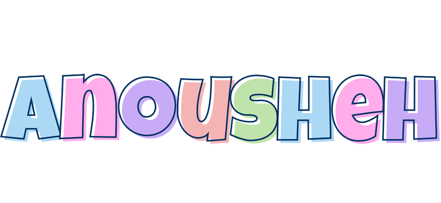 Anousheh pastel logo