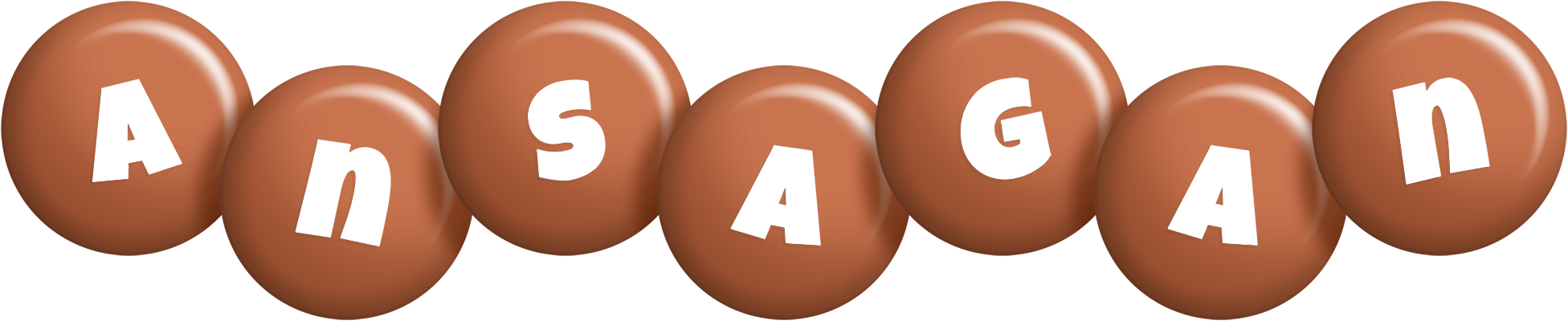 Ansagan candy-brown logo