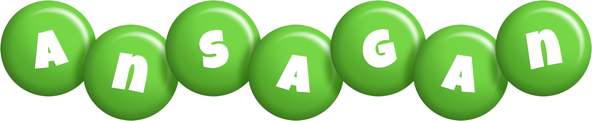 Ansagan candy-green logo