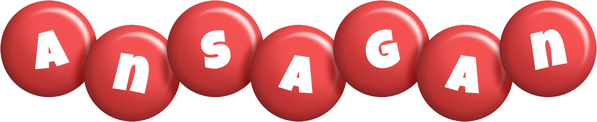 Ansagan candy-red logo