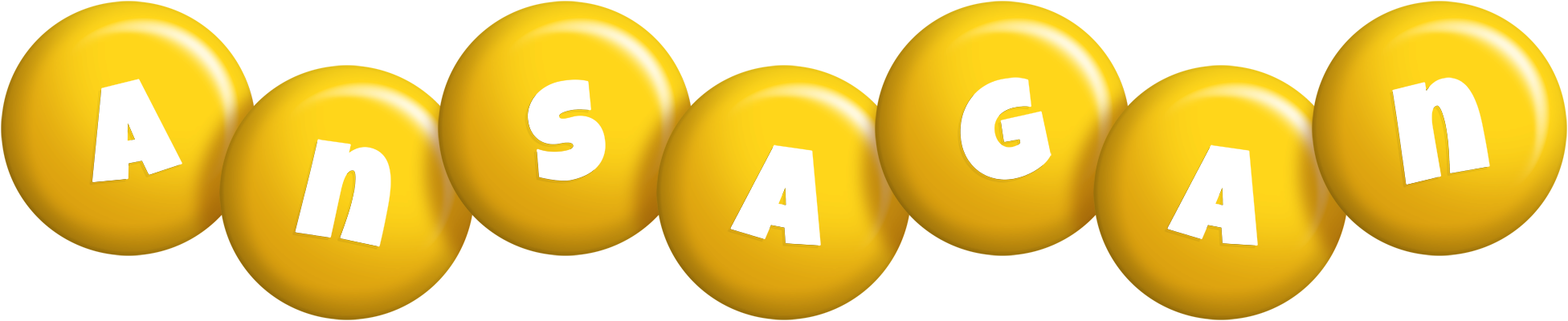 Ansagan candy-yellow logo