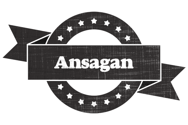 Ansagan grunge logo