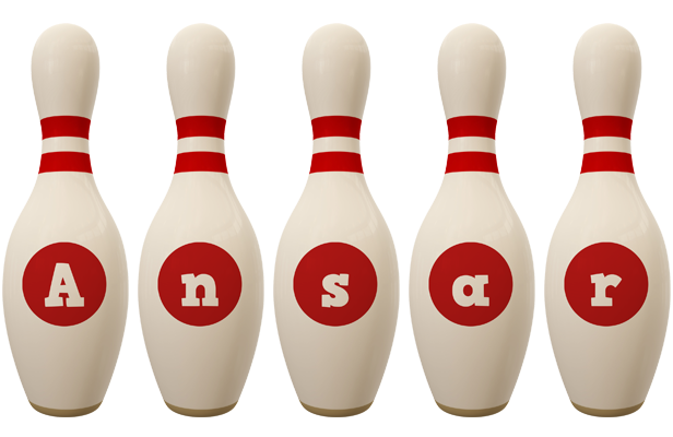 Ansar bowling-pin logo