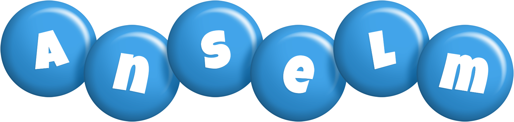 Anselm candy-blue logo