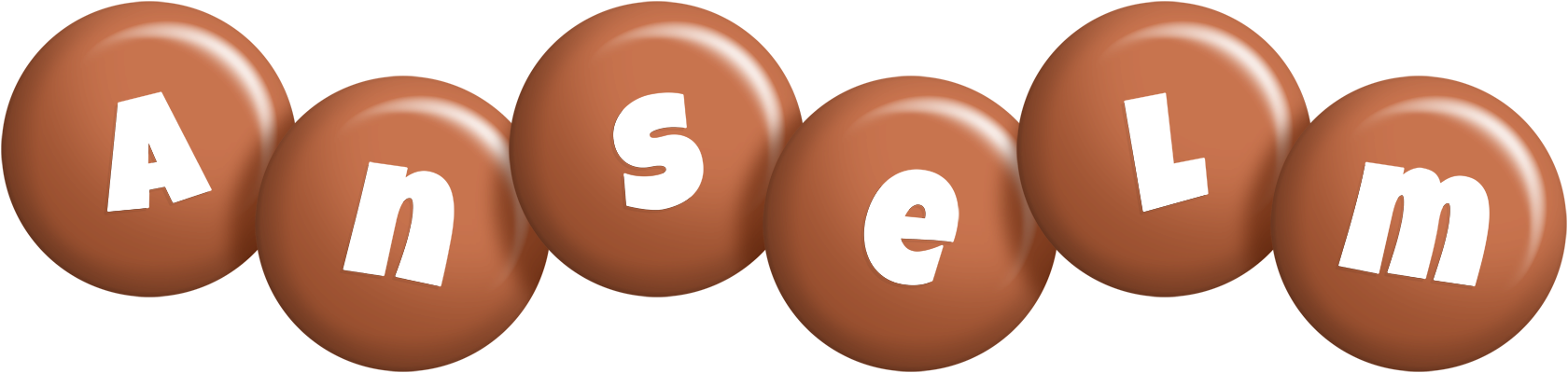 Anselm candy-brown logo