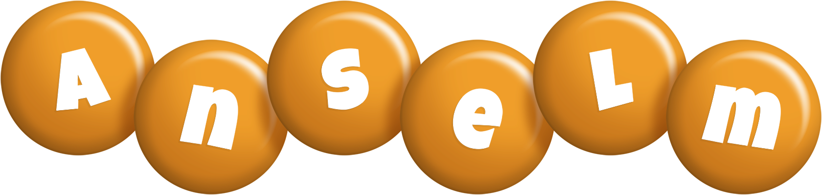 Anselm candy-orange logo